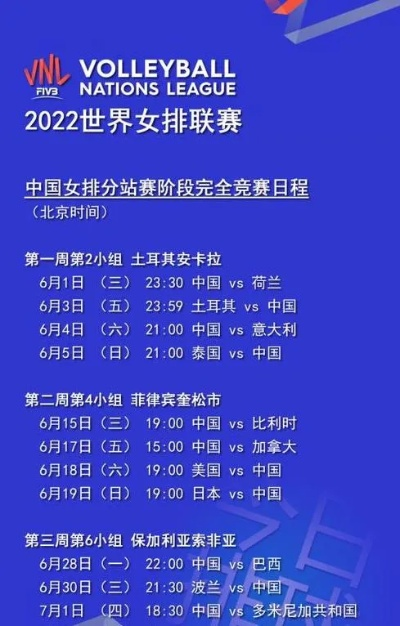 2023女排比赛时间表最新直播 不容错过的女排比赛直播-第2张图片-www.211178.com_果博福布斯