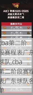 cba广东队赛程表 最新比赛时间及对手安排-第2张图片-www.211178.com_果博福布斯